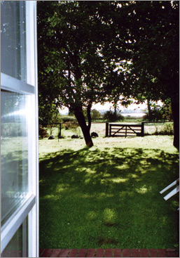 Fensterblick zum Achterwasser